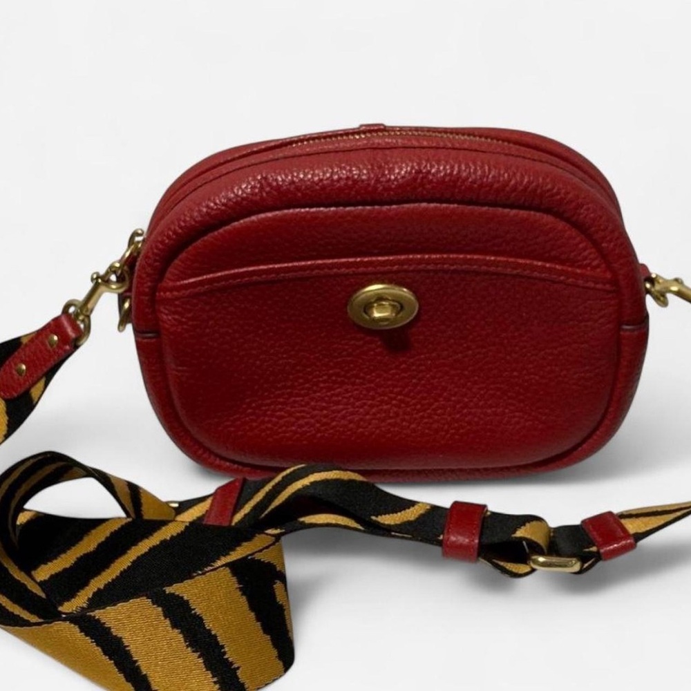 Coach Lunar New Year Red Leather Crossbody Bag